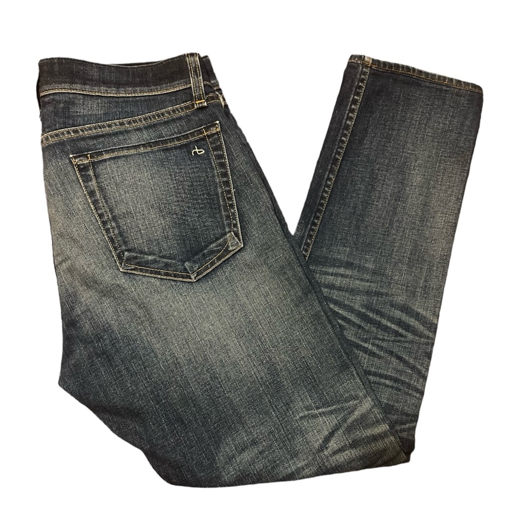 ⚡️Rag & Bone EUC Men's 32 Fit 2 Standard Slim Distressed Button Fly Jeans